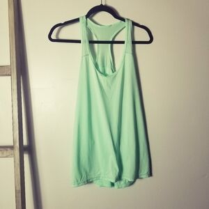 XERSION WORKOUT LIGHT GREEN RACEBACK TANK SIZE LARGE